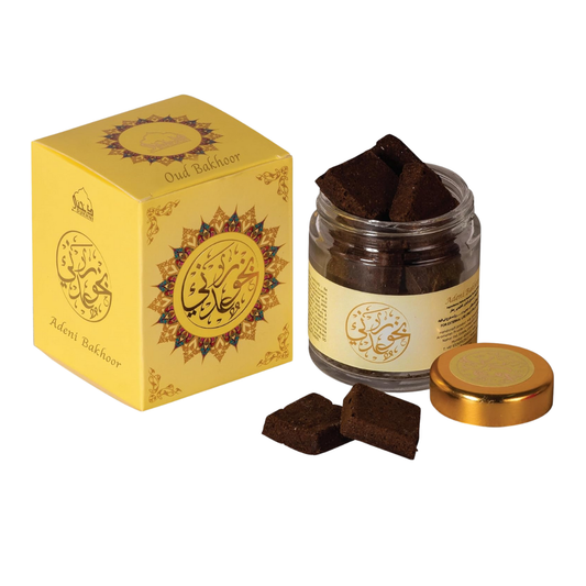 Dukhni Bakhoor Adeni, Yemeni Oud Bakhoor | Arabic Bakhoor Incense | 40 grams jar | Handmade with Traditional Recipe | Warm Floral Blend | Perfect for Prayer Time | To Relax & Meditate