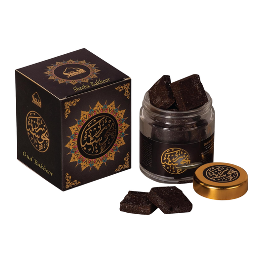 Dukhni Bakhoor Sheeba - Yemeni Oud Bakhoor Fantastic Arabic Aroma, burns on Charcoal OR Exotic Burner. Perfect for Namaaz, Masjid, Quran, Prayer. Relive Arabic Culture