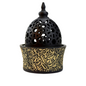 Luxury Charcoal Incense & Bakhoor Burner – Elegant Arabic Design (Black & Champagne)