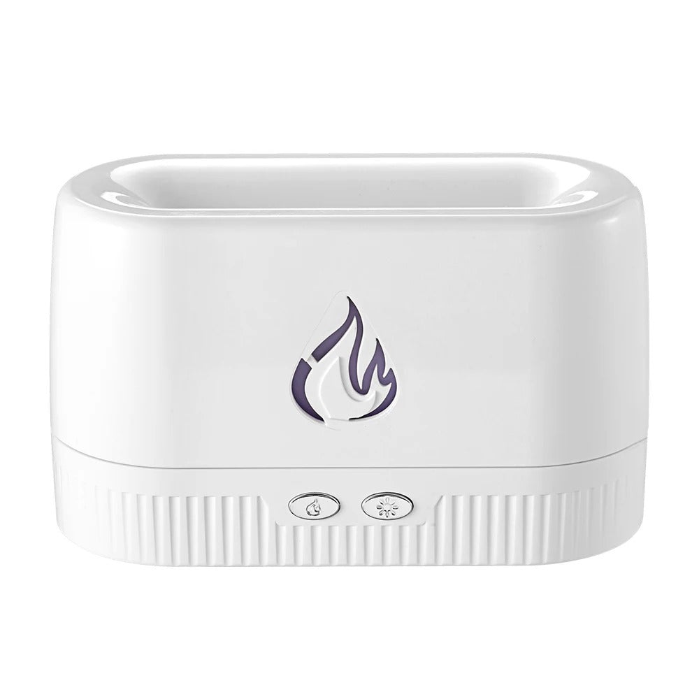 USB Electric Essential Oil Diffuser, Portable Humidifier & Air Freshener, LED Flame Effect Scent Diffuser