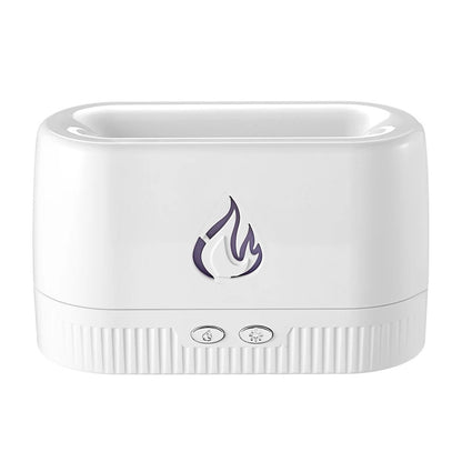 USB Electric Essential Oil Diffuser, Portable Humidifier & Air Freshener, LED Flame Effect Scent Diffuser