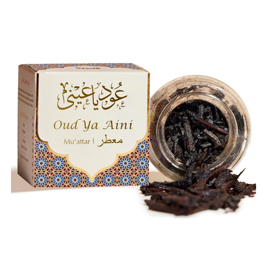 Oud Al Ya Aini Muattar Bakhoor by Dukhni | 1 jar X 40 grams | Arabic Bakhoor Incense | Aromatic Wood Chips | Zesty Woody Oud Blend | Perfect for Prayer Time | Ramadan & Eid gifts